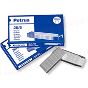 PETRUS GRAPAS 26/6 GALVANIZADAS 1.000-PACK 55711